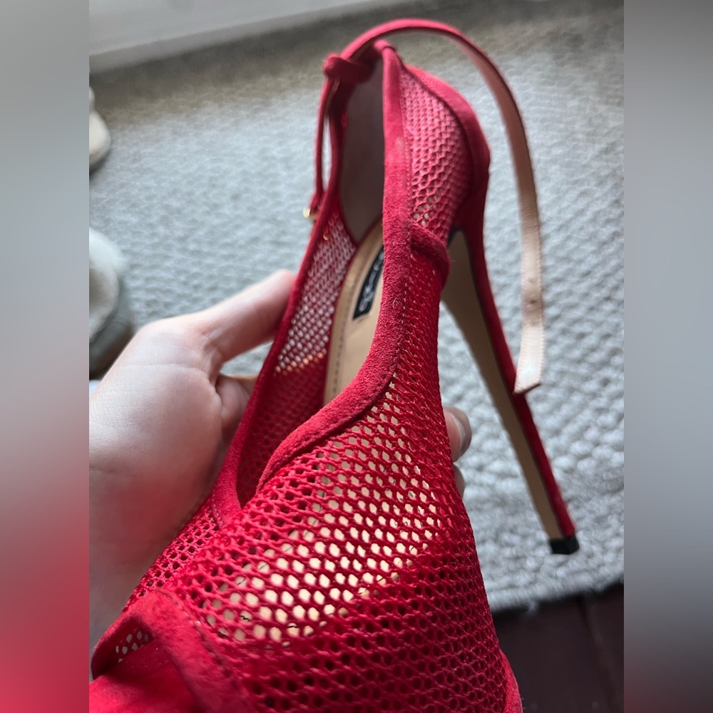 Red mesh heels - Picture 14 of 16